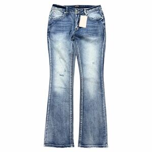 Women’s Brand New Flamingo Medium Wash Bootcut Denim Jeans Size 16